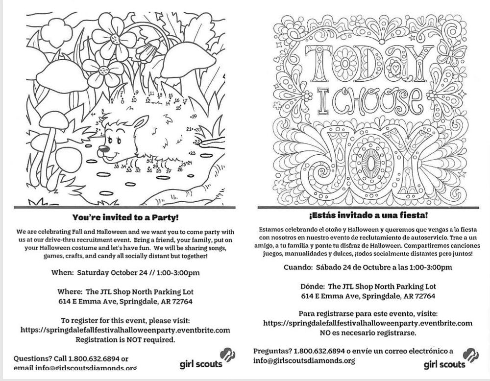 Girl Scout Party Invitation