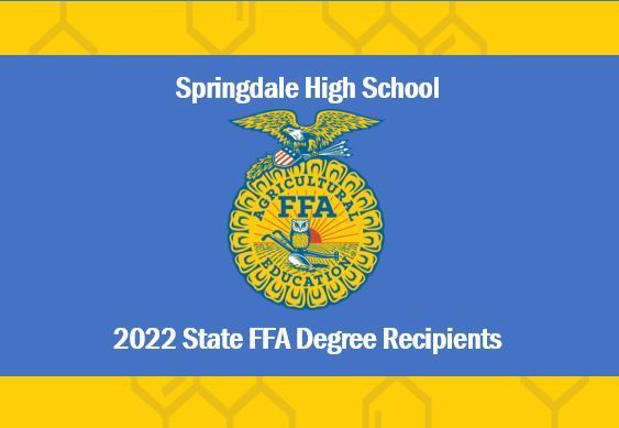 2022 State FFA Degree Recipients