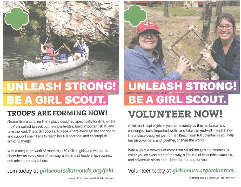 Girl Scout Promotional Flyer
