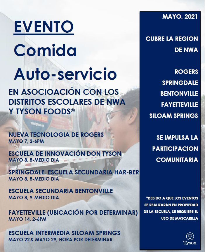 Food Drive-Thru Event - flyer Spanish