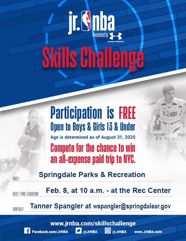 Jr. NBA Skills Challenge Feb 8th, 10am