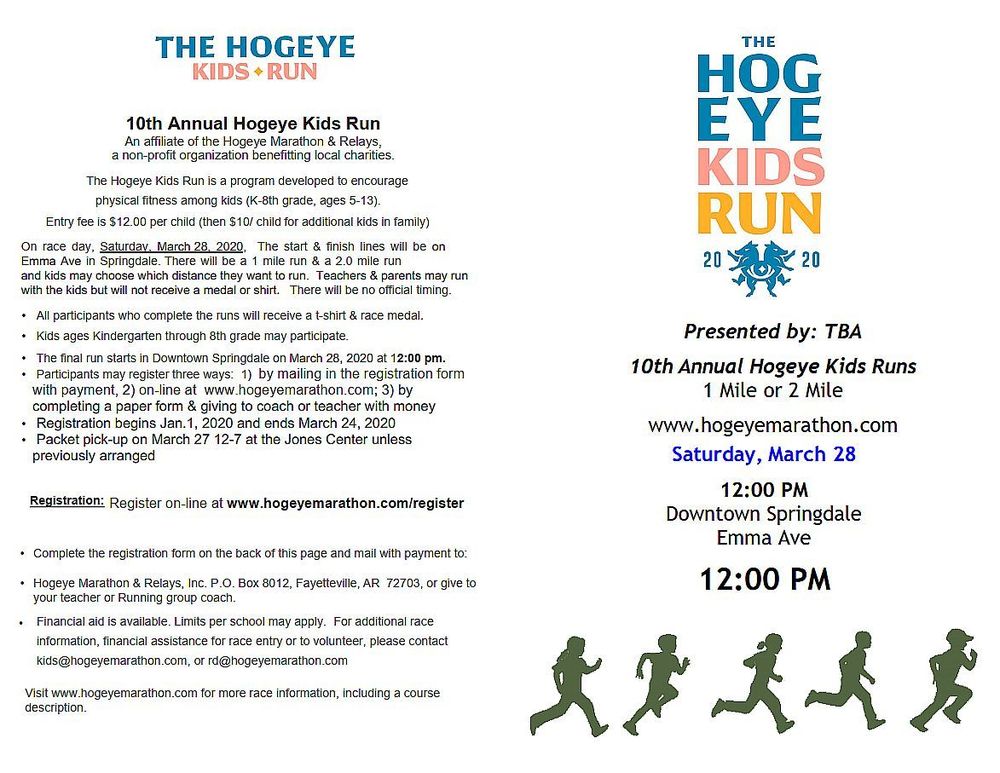 Hogeye Kids Run flyer page 1