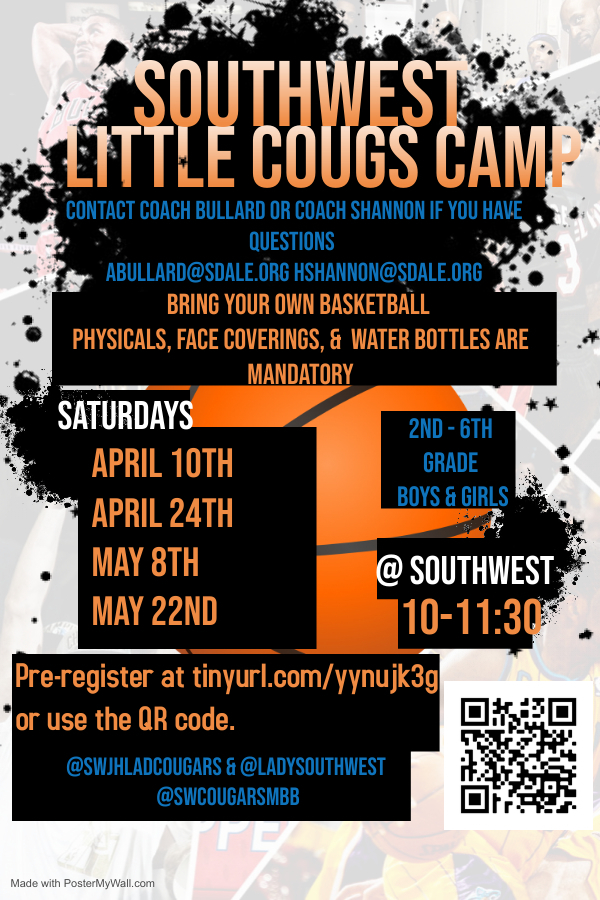 Southwest Little Cougs Camp flyer