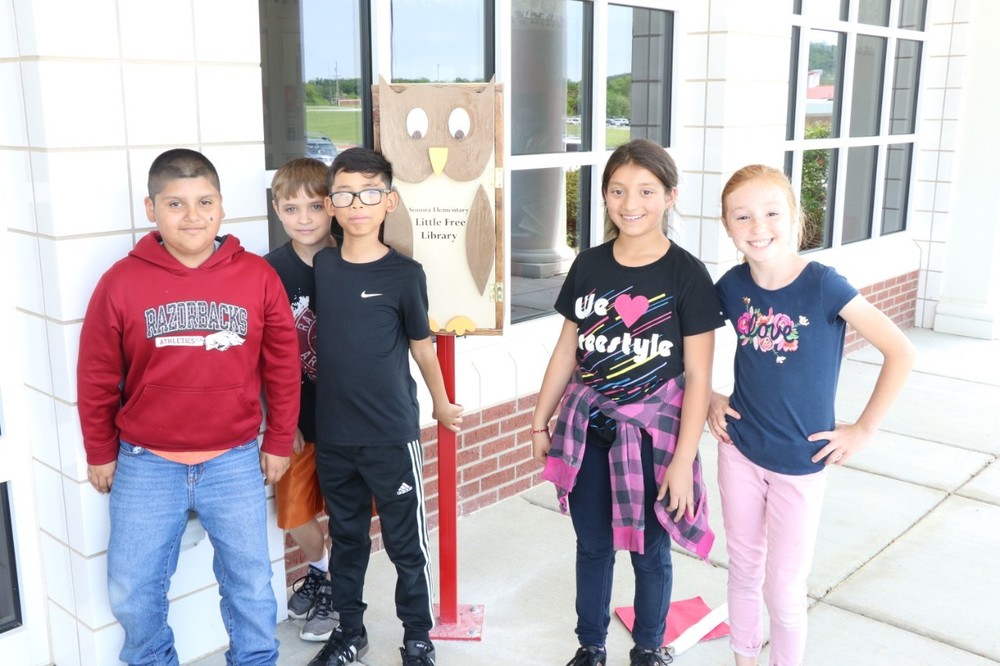 Little Libraries Open at Sonora Elementary Springdale Public Schools