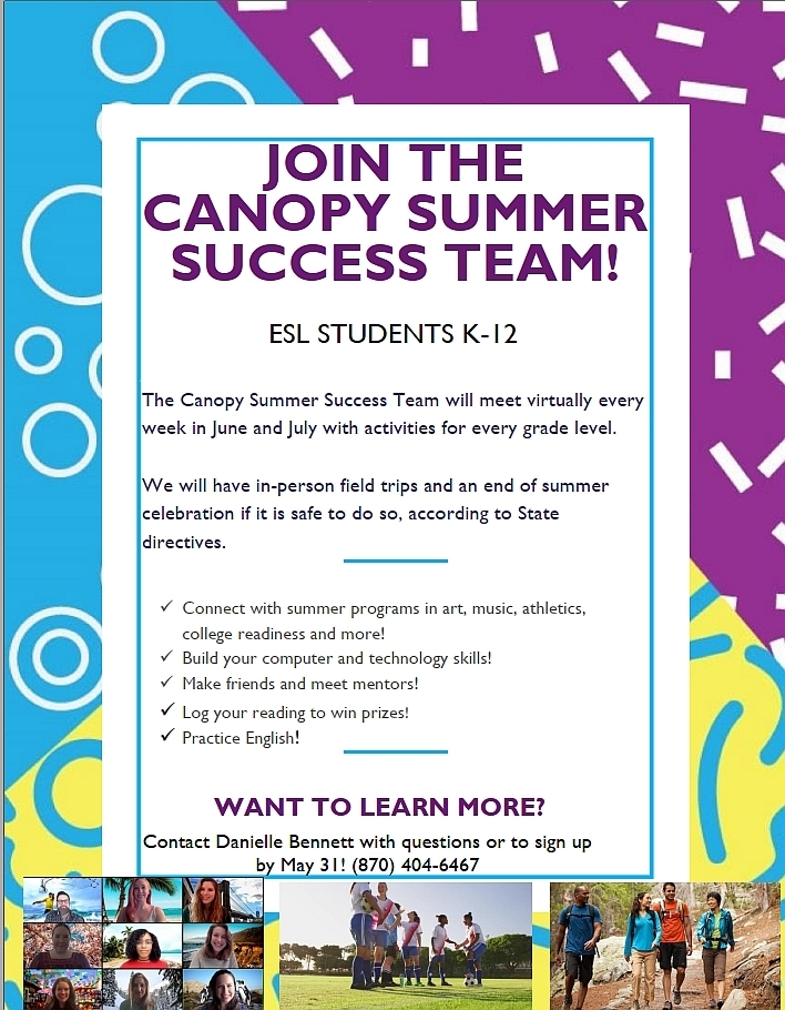 Canopy Summer Success Team - English