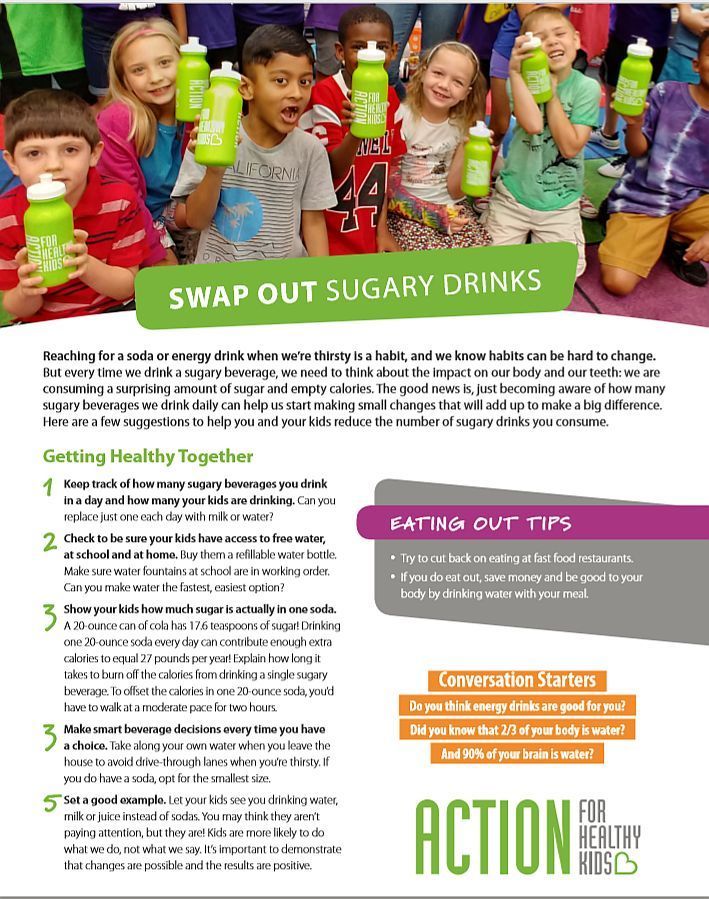 Swap out Sugar Drinks