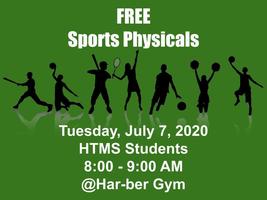 Free Sports Physicals, July 7