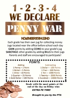 John Tyson "Penny War" Fund Raiser Flyer