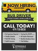 Now Hiring Bus Drivers