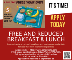 Free and Reduced Breakfast & Lunch Flyer