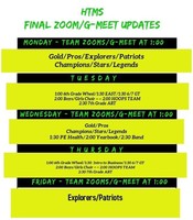 Final Zoom / G-Meet Update