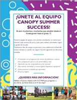 Canopy Summer Success Team - Spanish