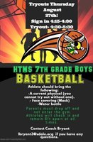 HTMS 7th Grade Boys' Basketball Tryouts