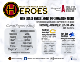 Hellstern Middle School 6th Grade Enrollment Night