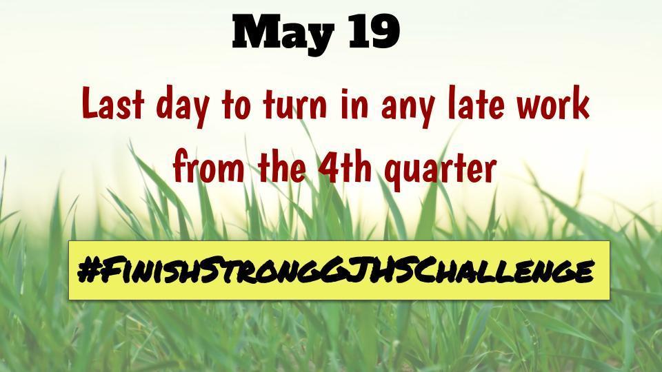 Finish Strong GJHS Challenge 2