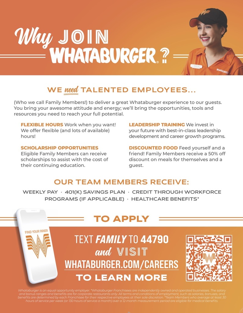 Work for whataburger