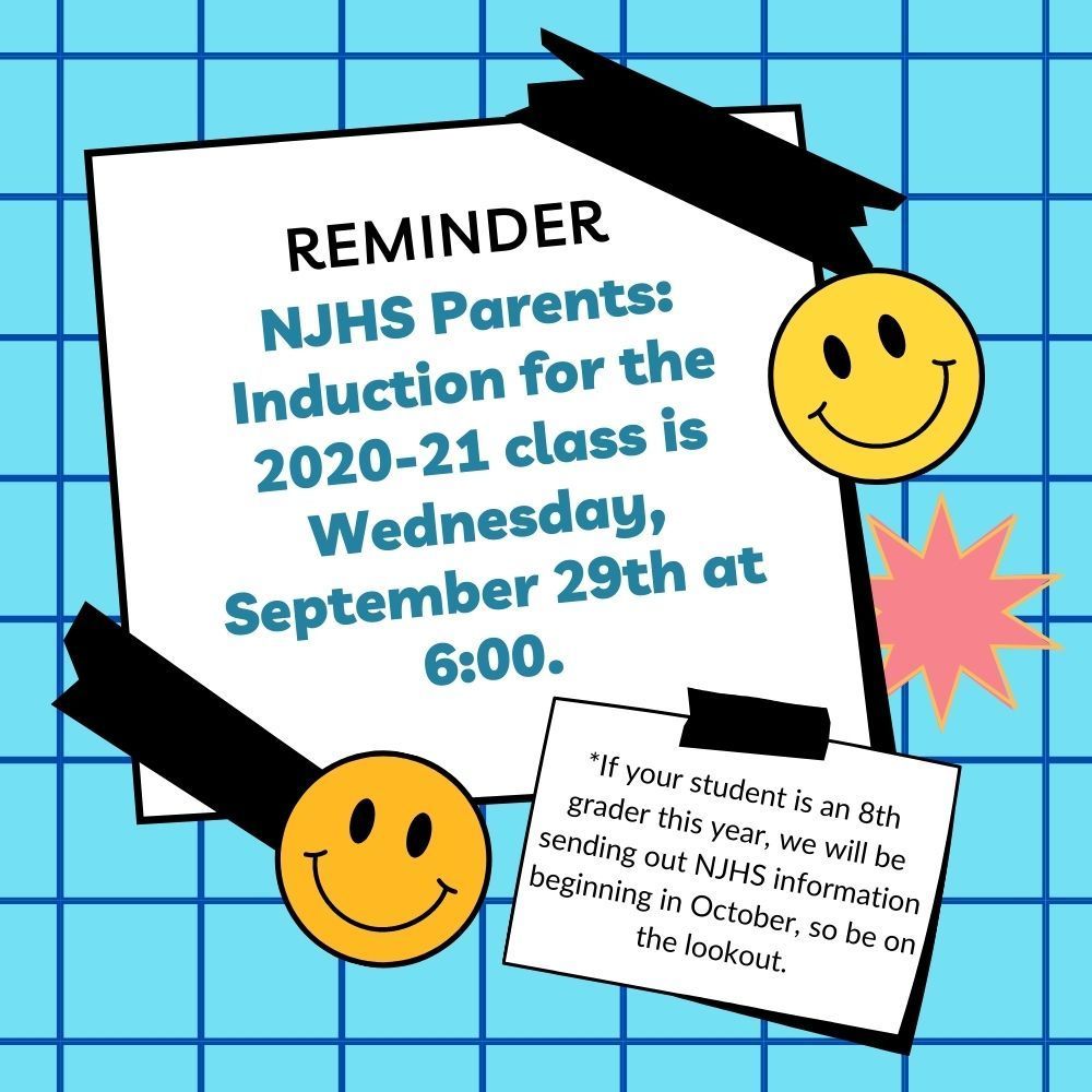 NJHS Reminder