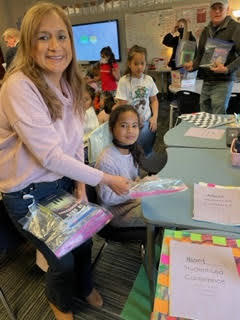 We are so thankful for the community support our students receive. This week Rotary Club members delivered books to our 3rd grade classrooms. Because of their generosity, each student got 3 brand new books!