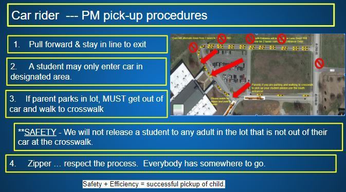 PM car rider procedures