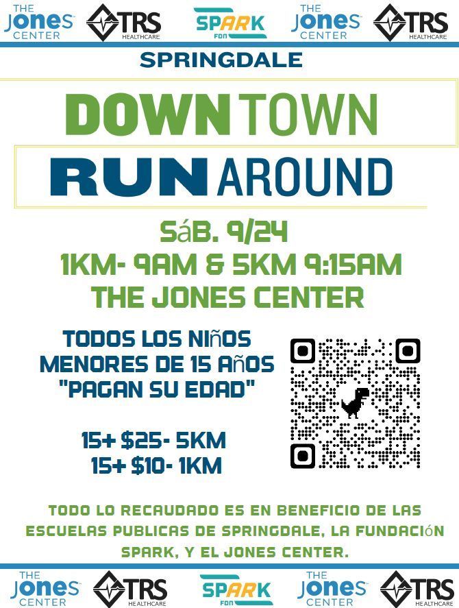 Downtown Runaround flyer - Spanish