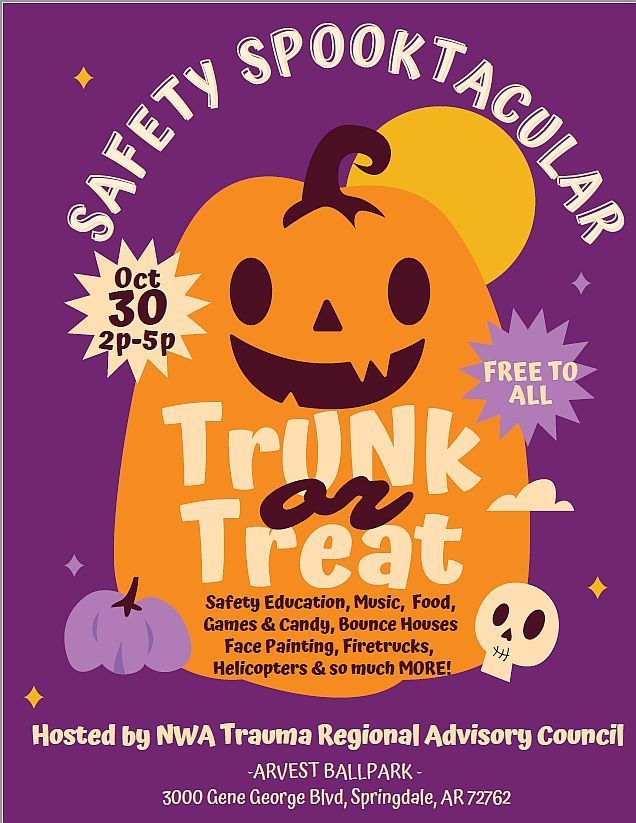 Safety Spooktacular Trunk or Treat flyer