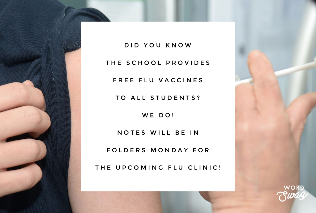 Flu Clinic coming in October!