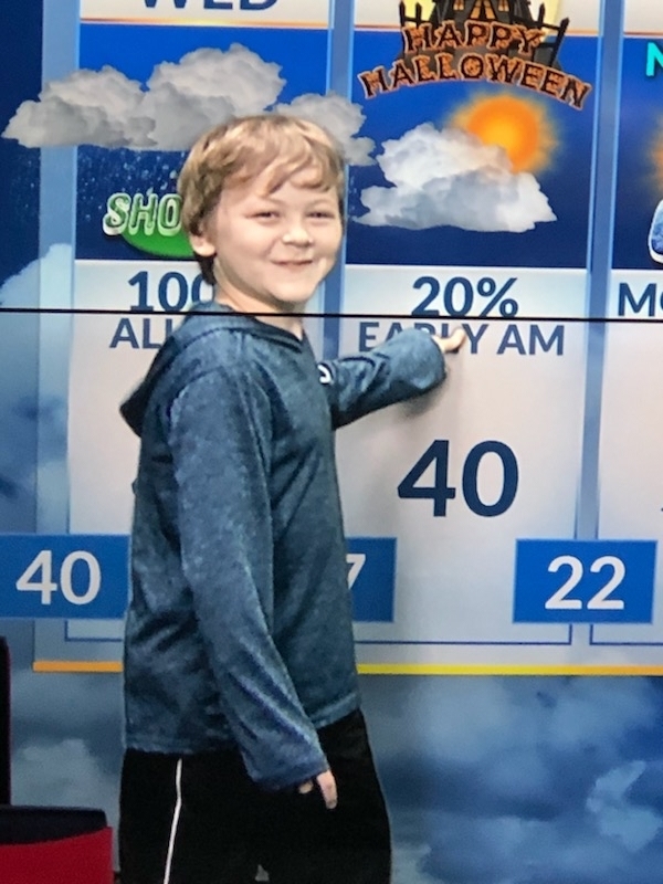 Future meteorologist!